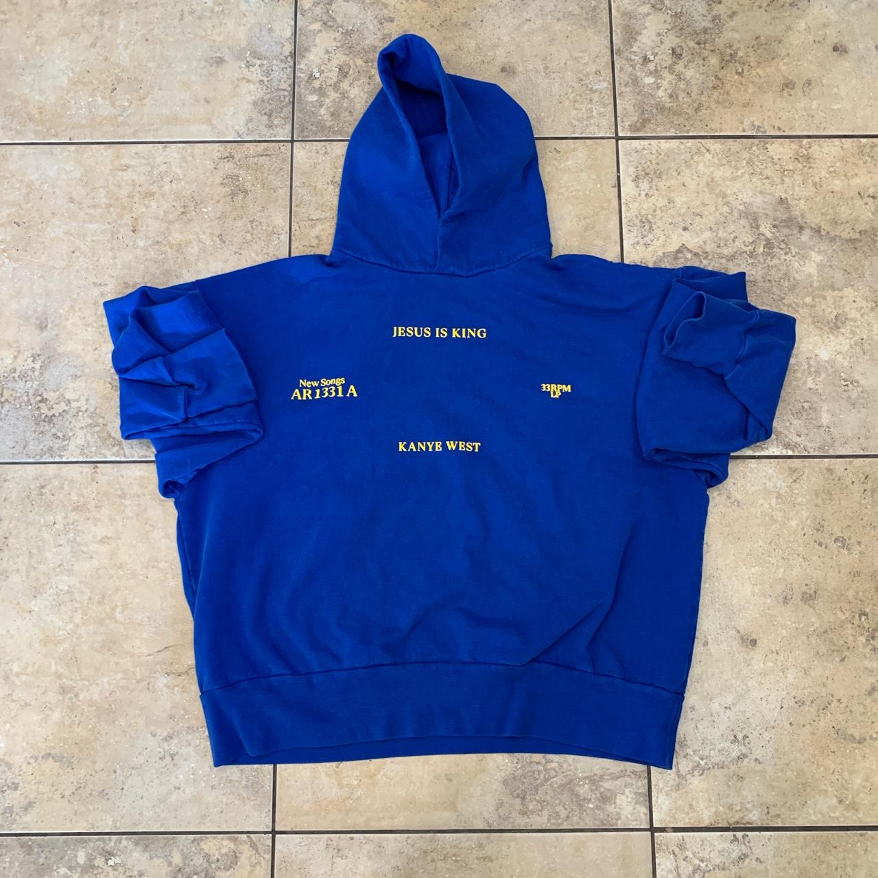 Blue Kanye west Jesus is king merch 100 authentic