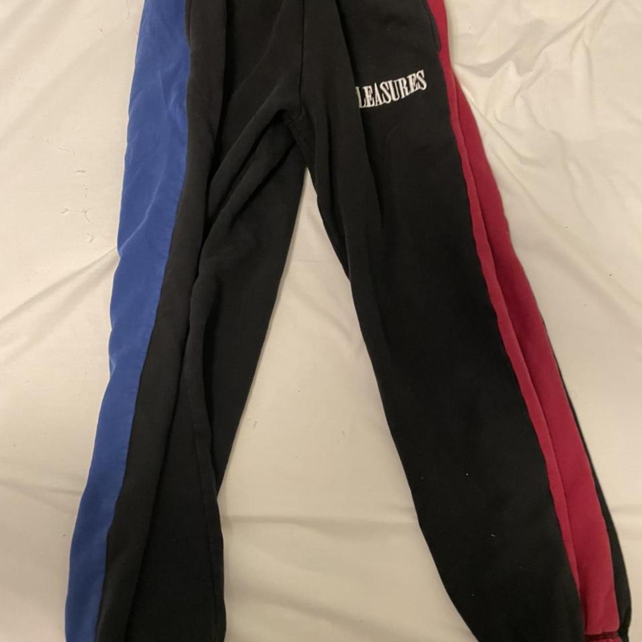 Pleasures Split color sweatpants - Depop