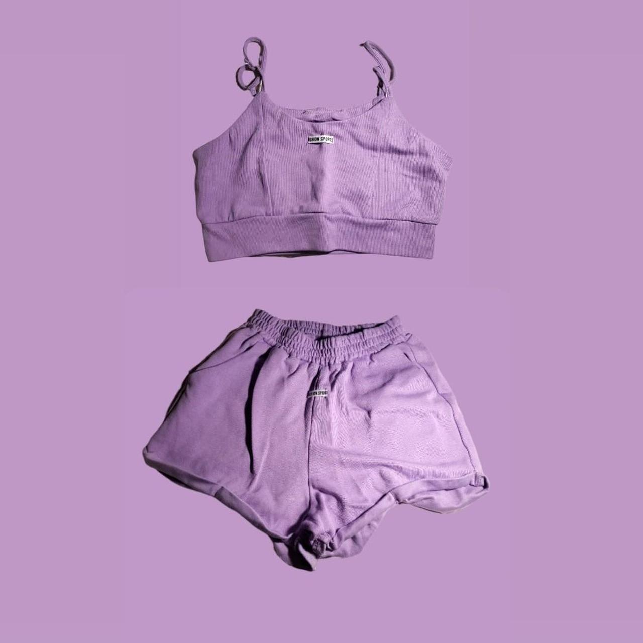 Purple Bra Top & Short Set
- Light, stretchy &...