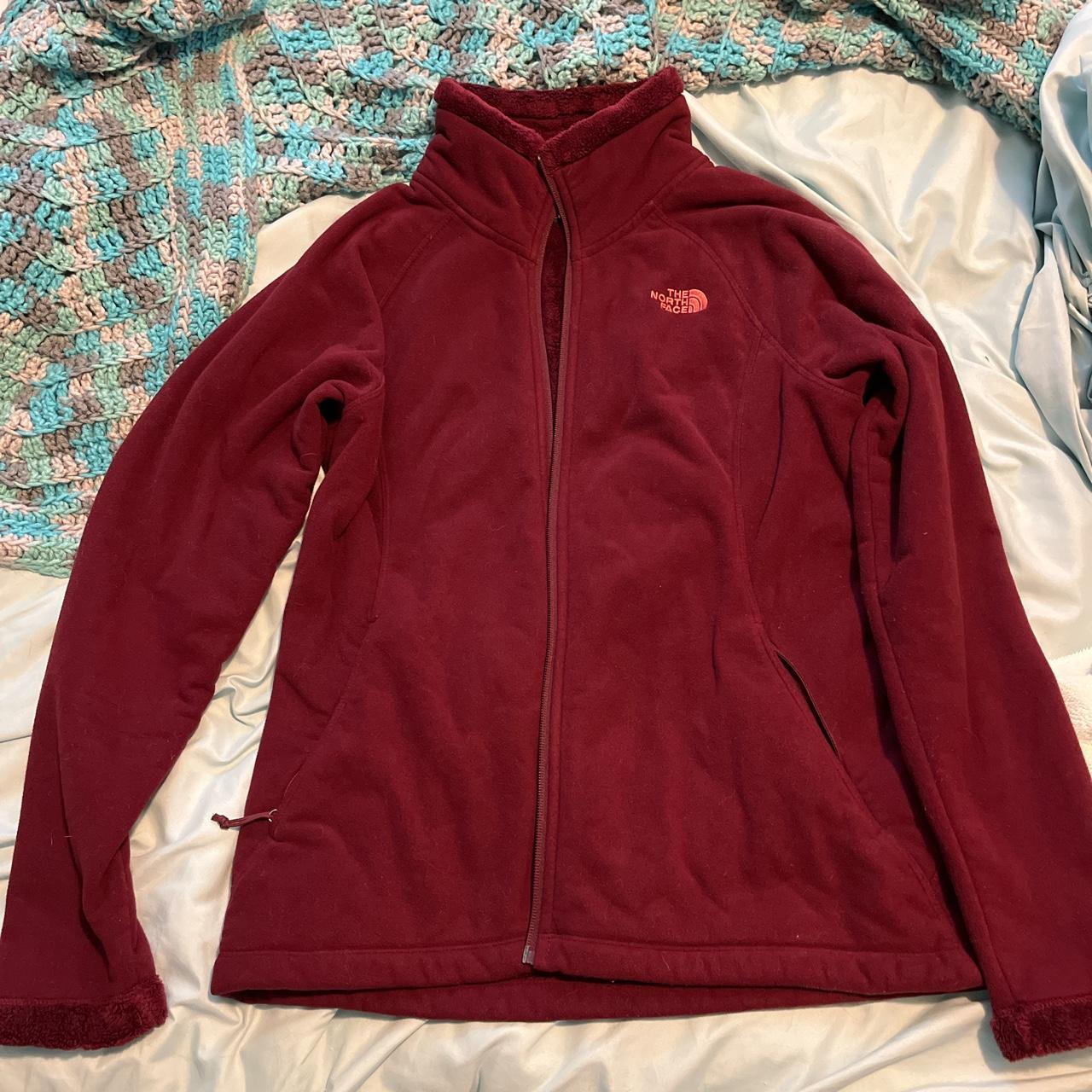 North face women's deals jacket burgundy