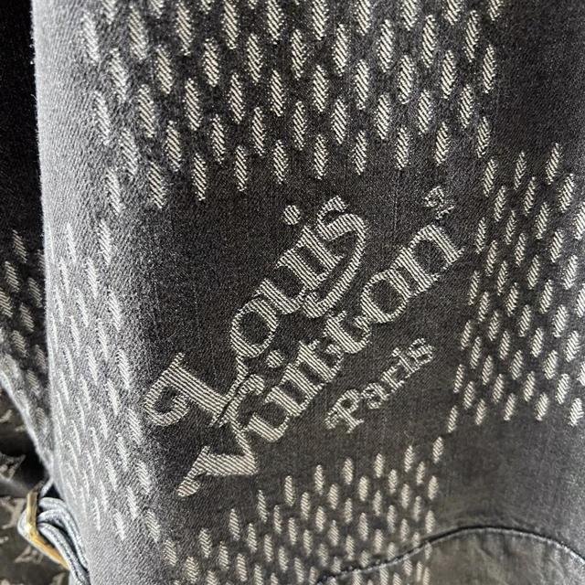 Louis Vuitton Grey Denim Jacket Rare Sold out LTD - Depop