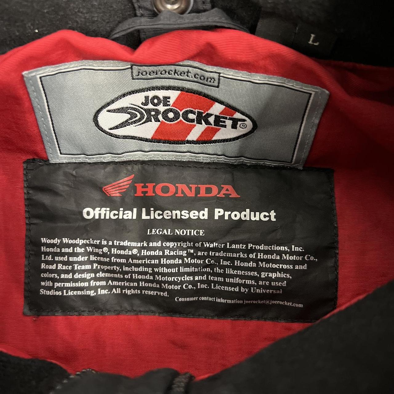 VTG Joe Rocket Official Honda Motorcycle Racing Red... Depop