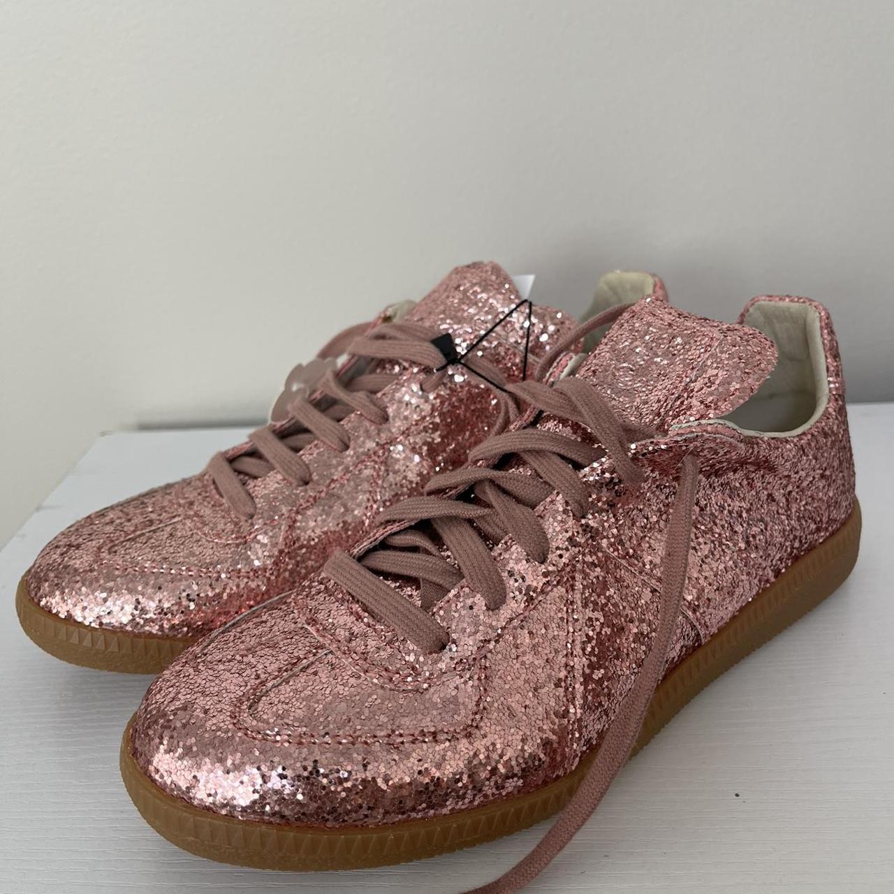 Mason Margiela pink glitter sneakers size 36