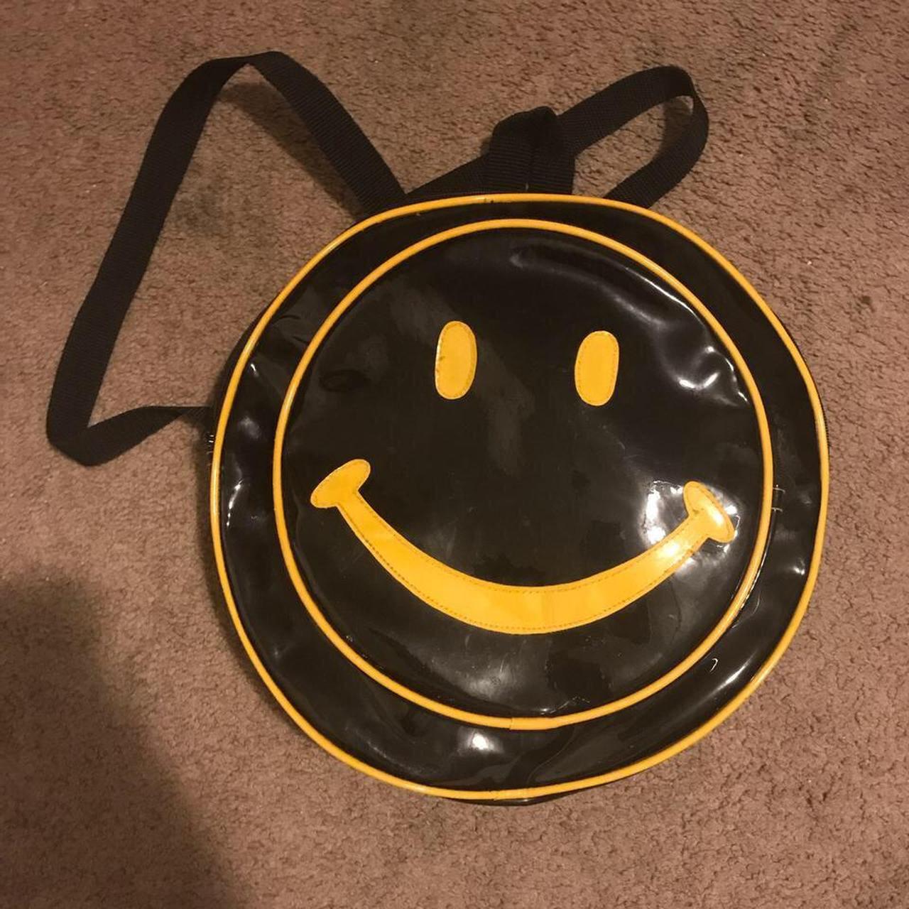 Smiley face store backpack 90s