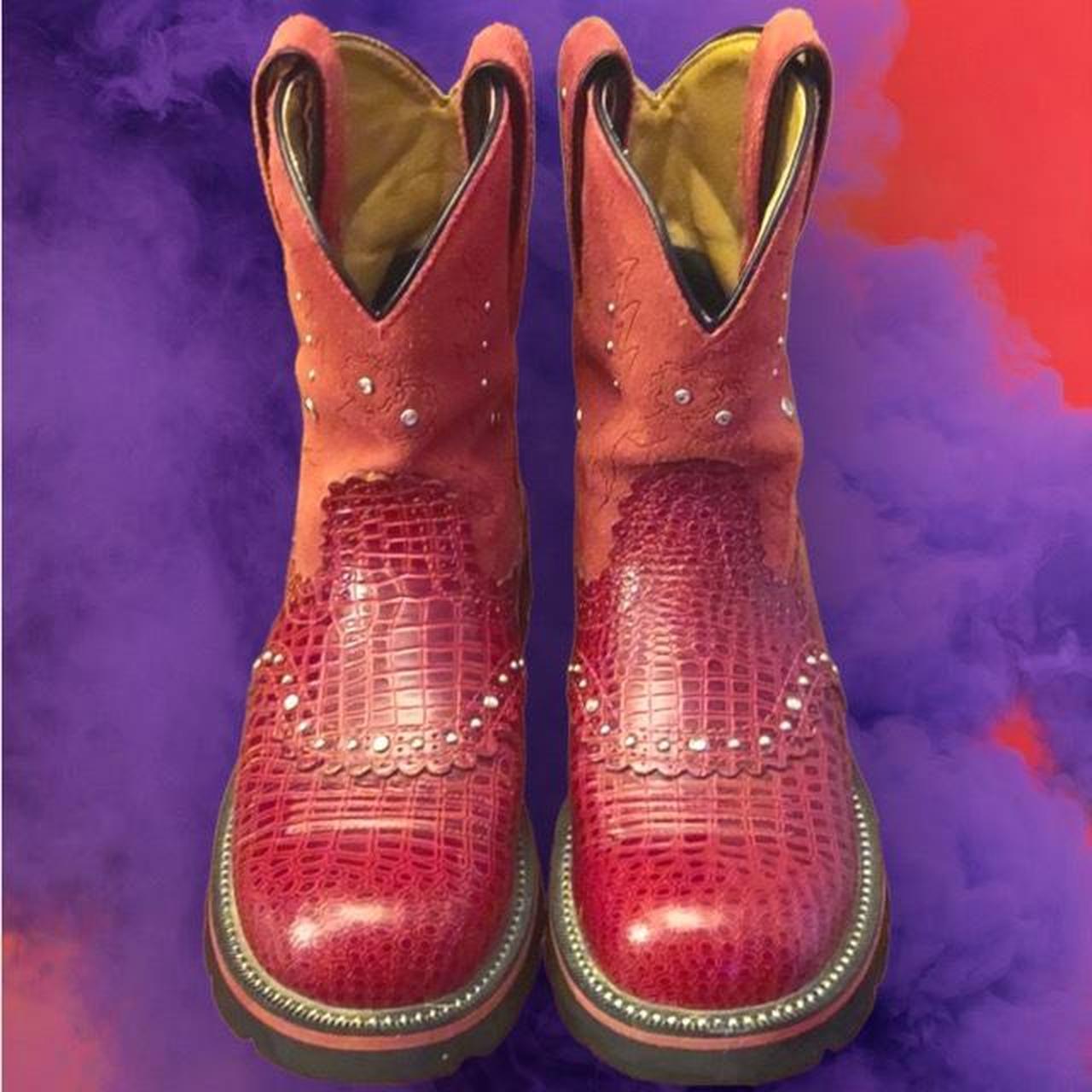 red fat baby boots