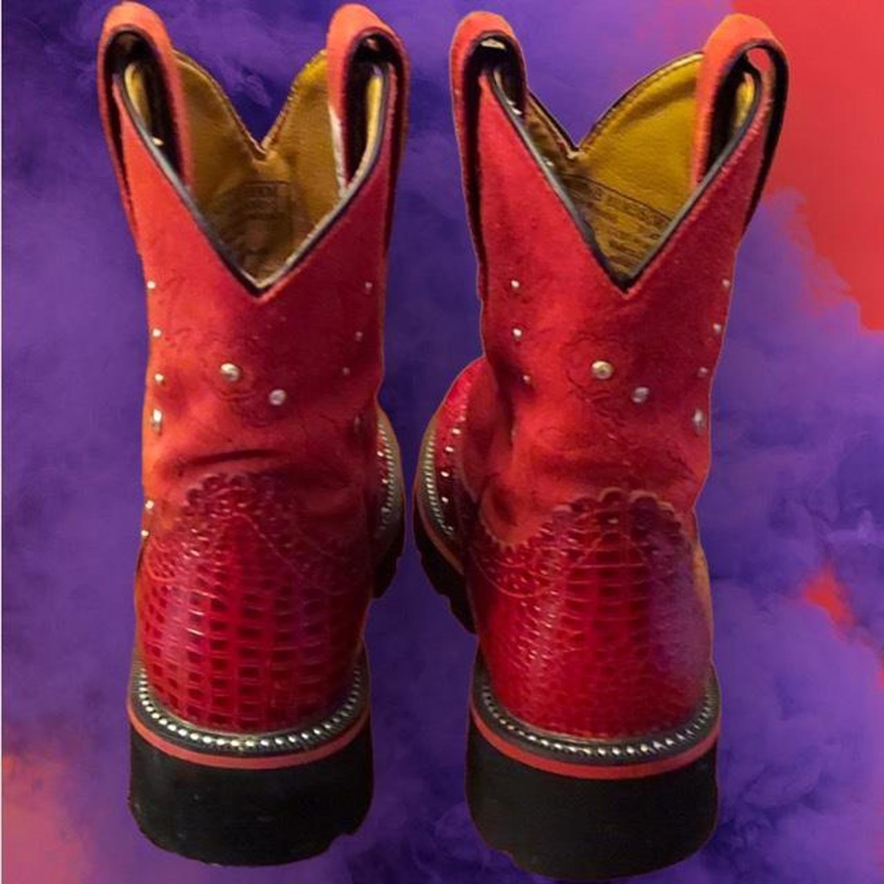 red fat baby boots
