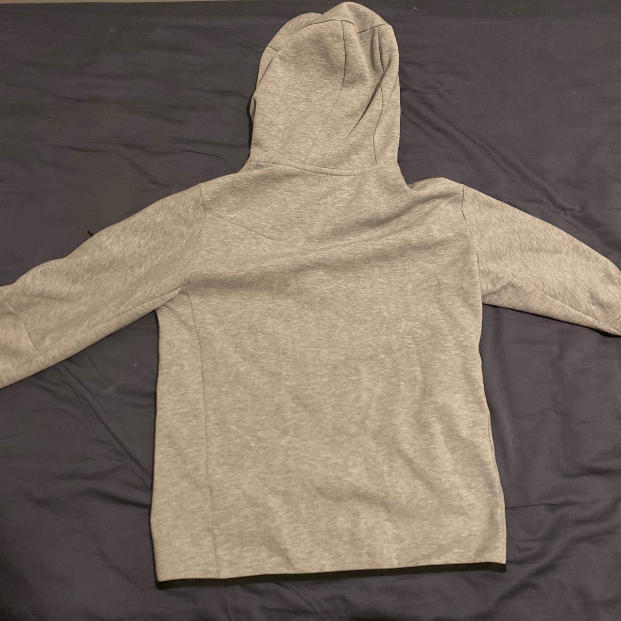 mens grey tech fleece hoodie