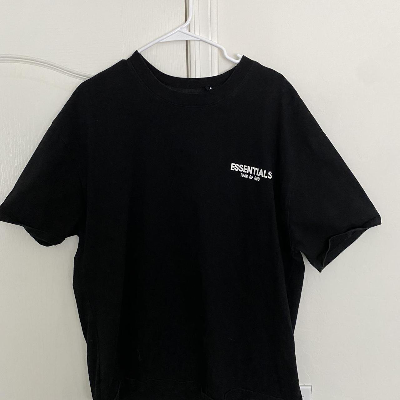 Fear of God Men's Black T-shirt | Depop