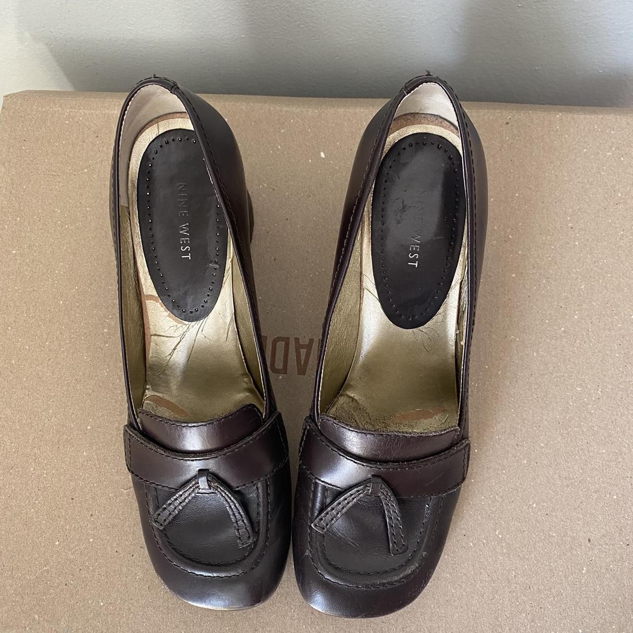 Chunky heel loafer pumps Brand Nine West Size... Depop