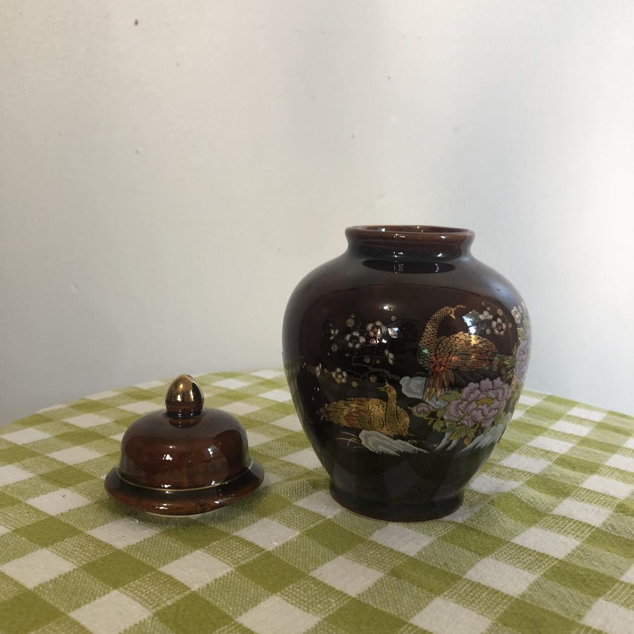 Japanese small vase with lid. In good condition.... Depop