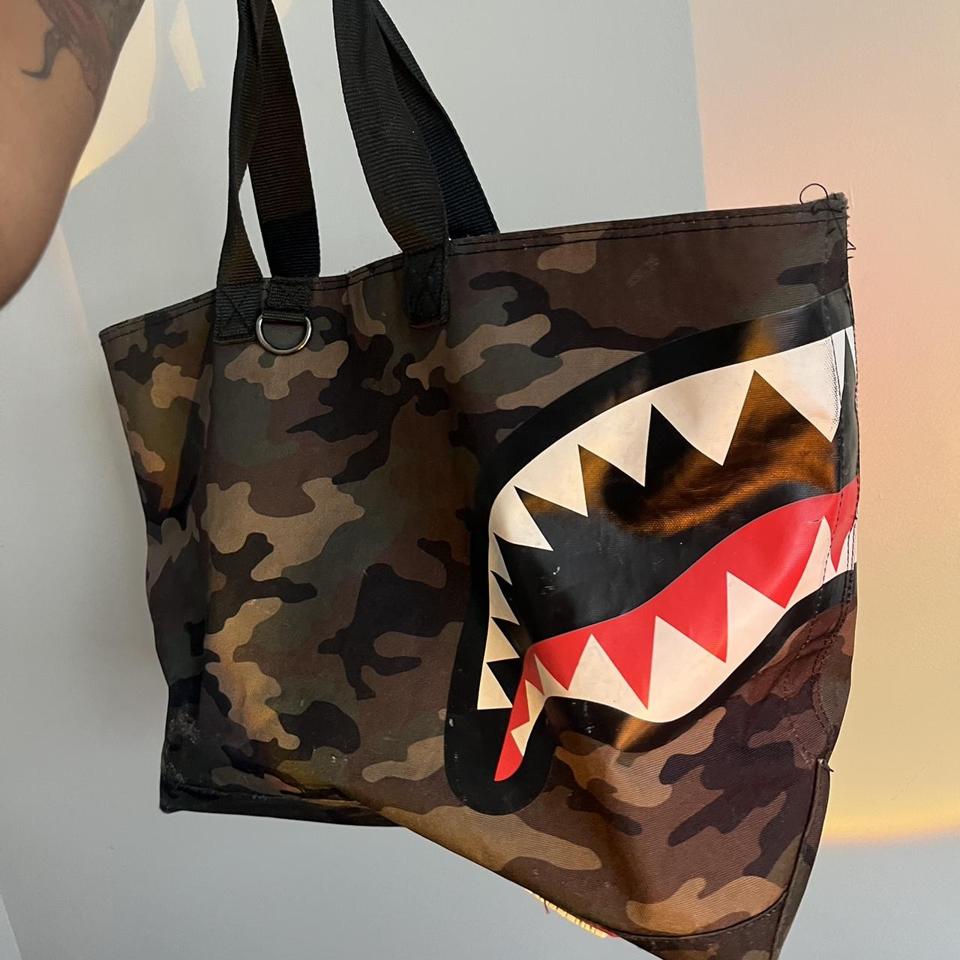 Sharks in paris outlet camo tote