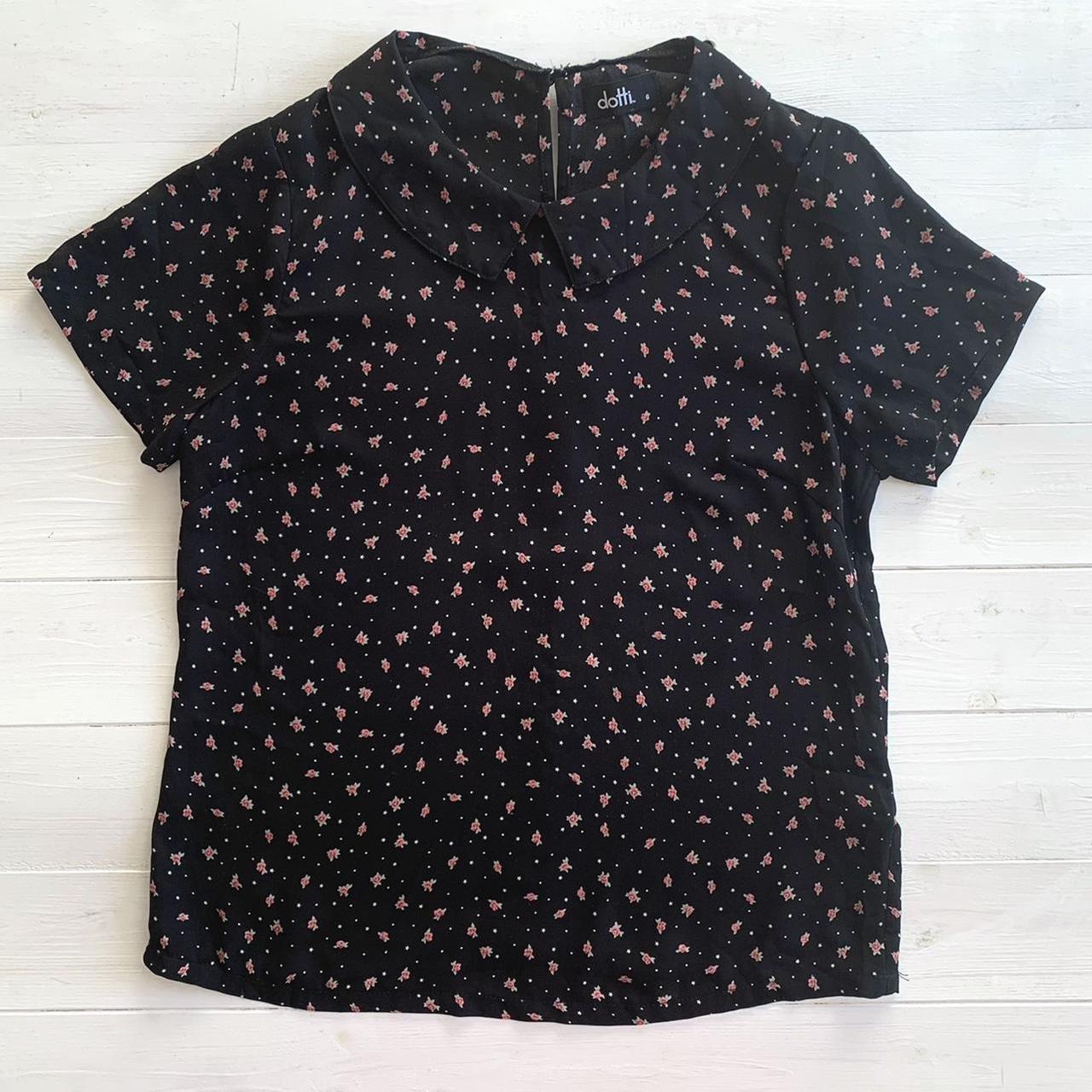 Dotti Women's Black Blouse | Depop