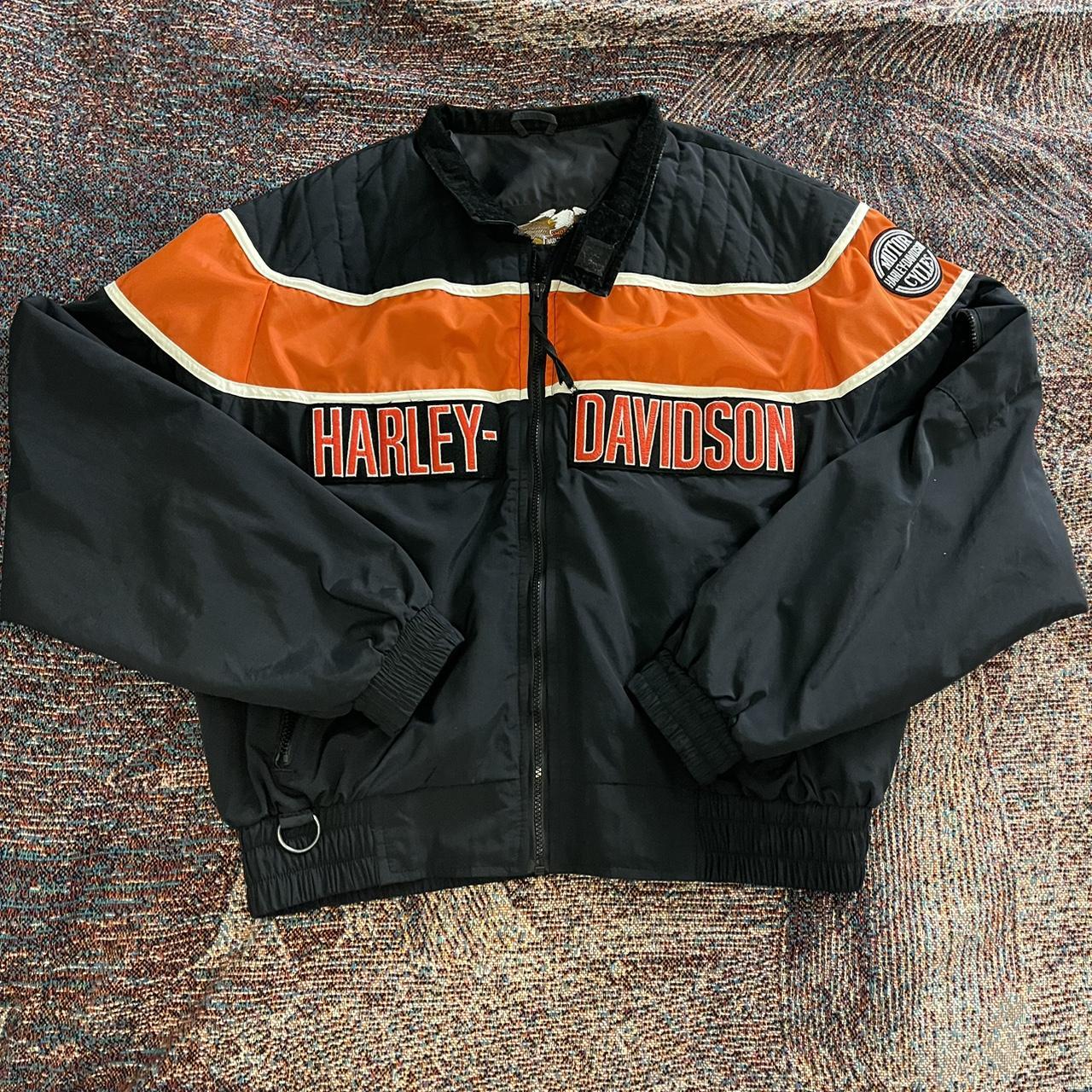 Harley Davison’s windbreaker style jacket. Features... - Depop