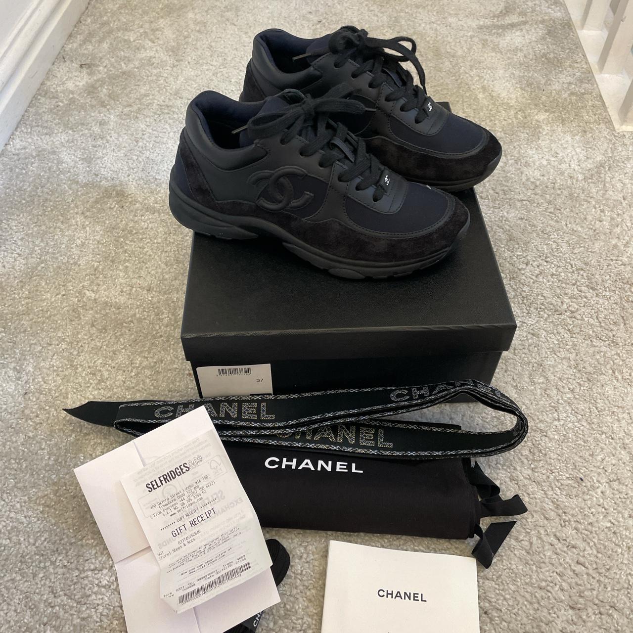 Chanel sneakers Size 36.5 In good condition - Depop
