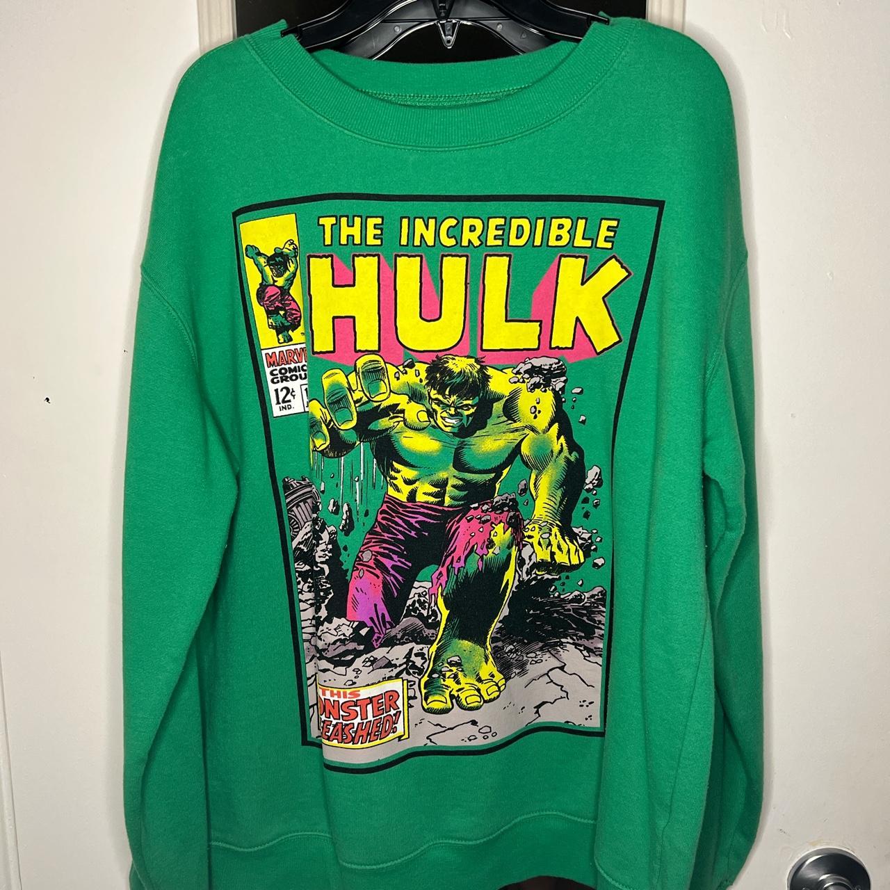 Vintage Marvel Incredible Hulk sweater Comic 105... - Depop