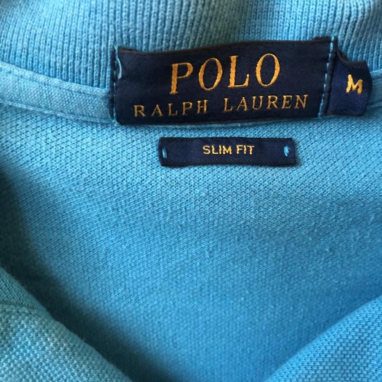 Ralph Lauren light blue polo shirt. - Depop