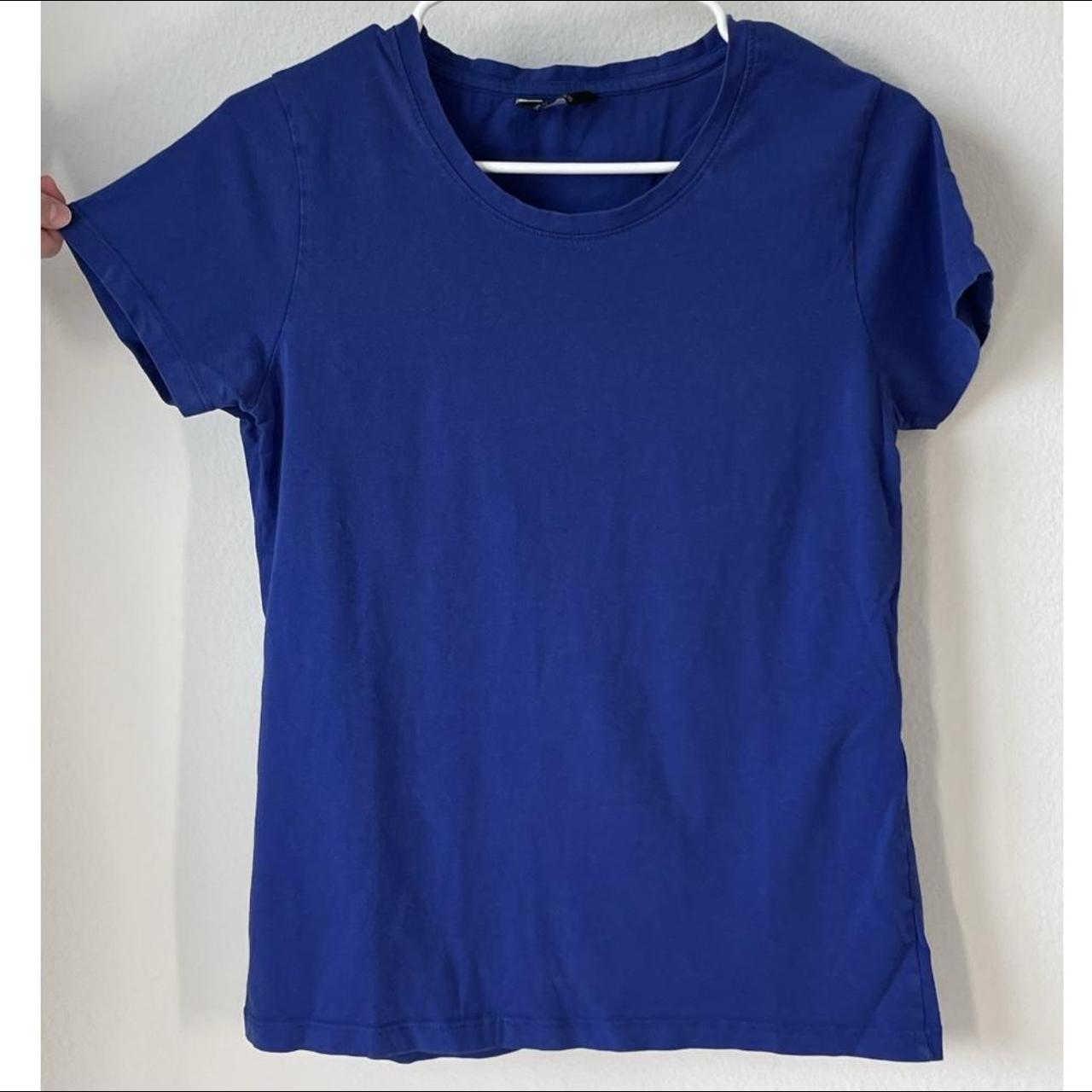 A basic blue t-shirt. Barely worn. Good... - Depop