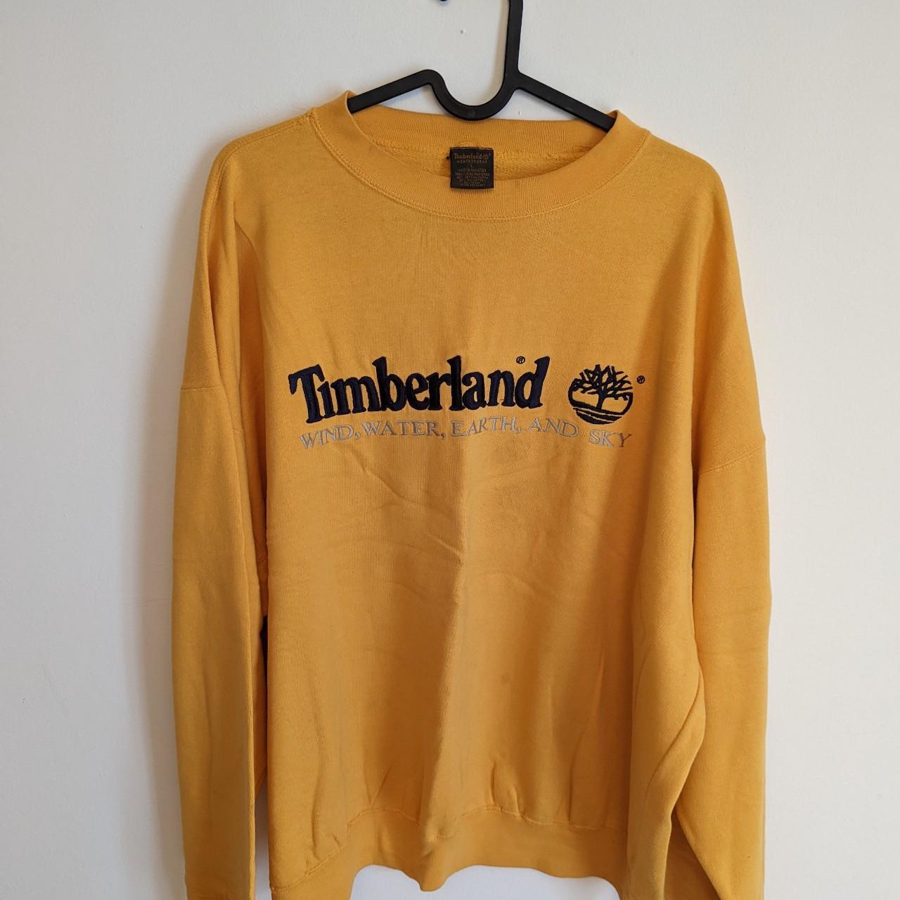 Timberland Men's Yellow Sweatshirt | Depop