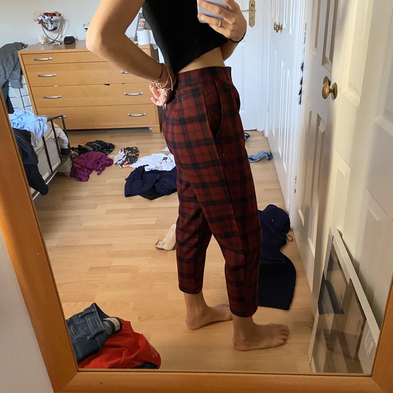 Pull and Bear tartan Red and Depop