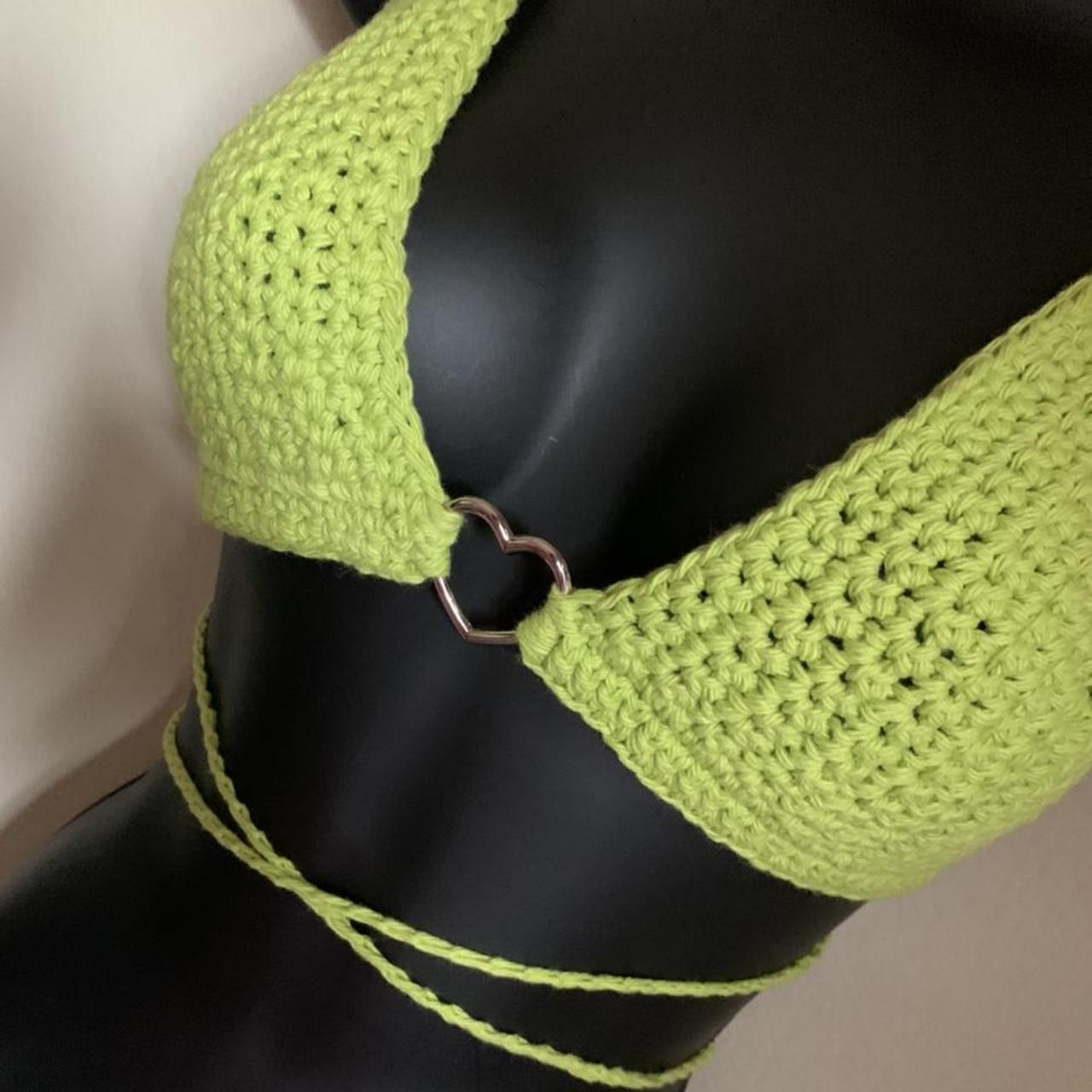 💚 Slime Bikini Crop 💚 Made With 100 Percent Cotton 💚 Depop