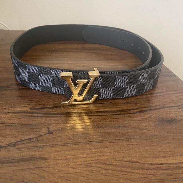 Gold Louis Vuitton Belt - 42 For Sale on 1stDibs  louis vuitton black belt  gold buckle, black and gold louis vuitton belt, louis vuitton mens belt gold  buckle