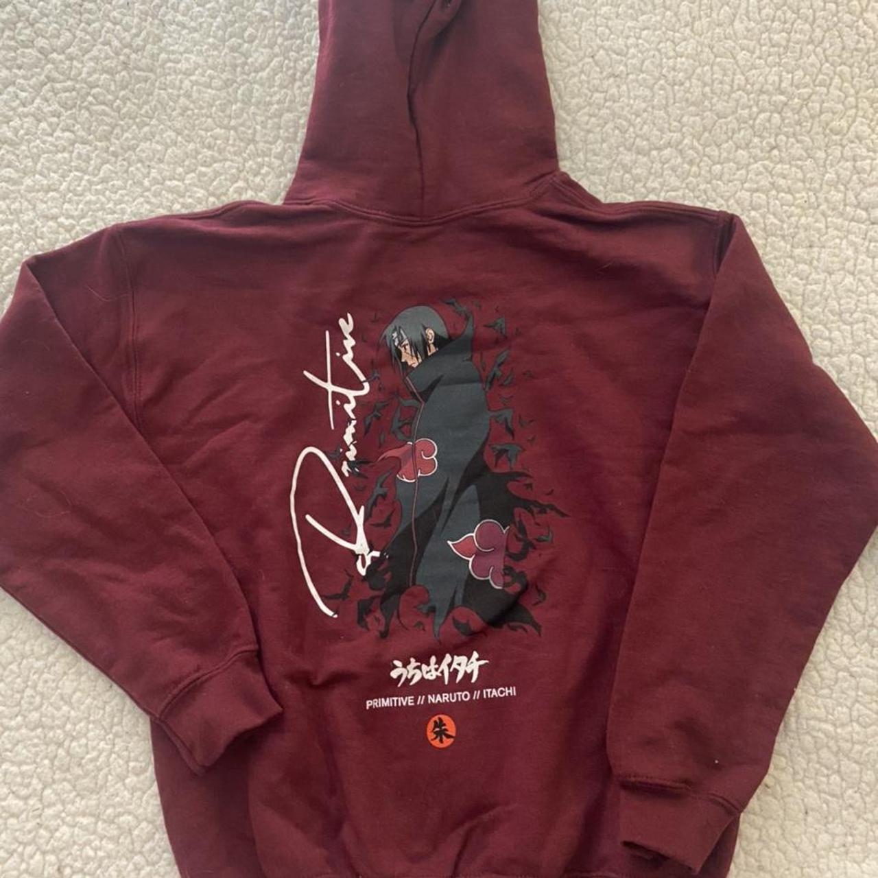 primitive naruto itachi hoodie never worn with tags!... - Depop