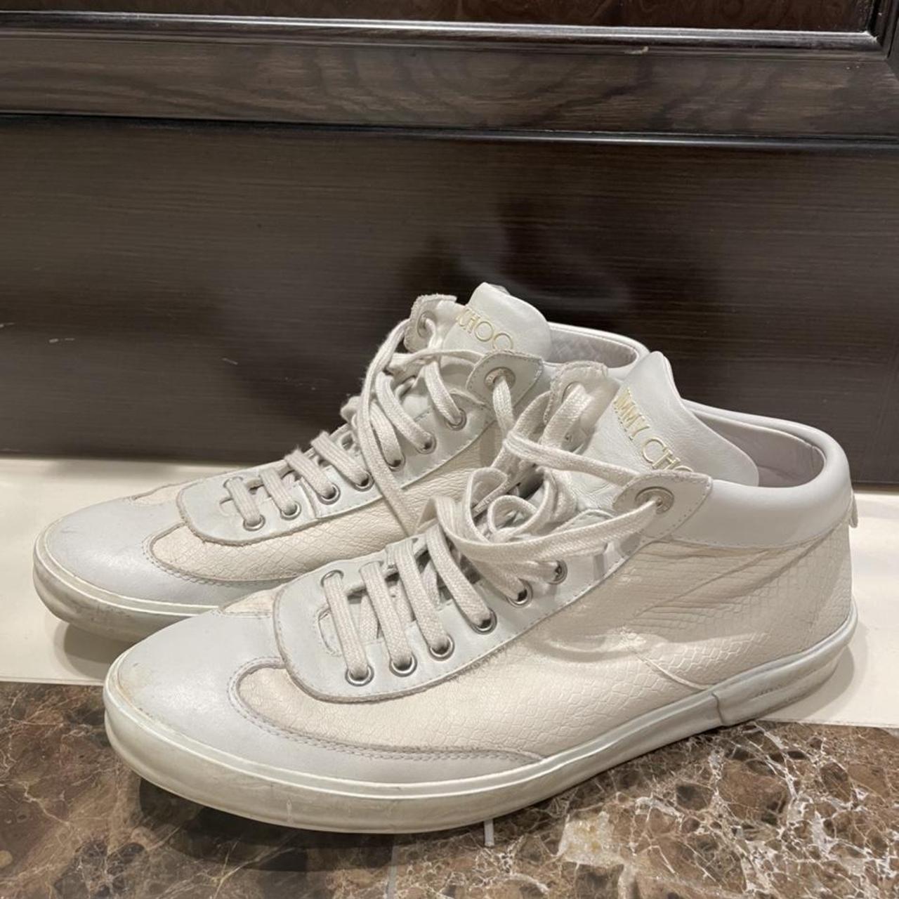 Jimmy Choo Sneakers size 43 in off-white... - Depop