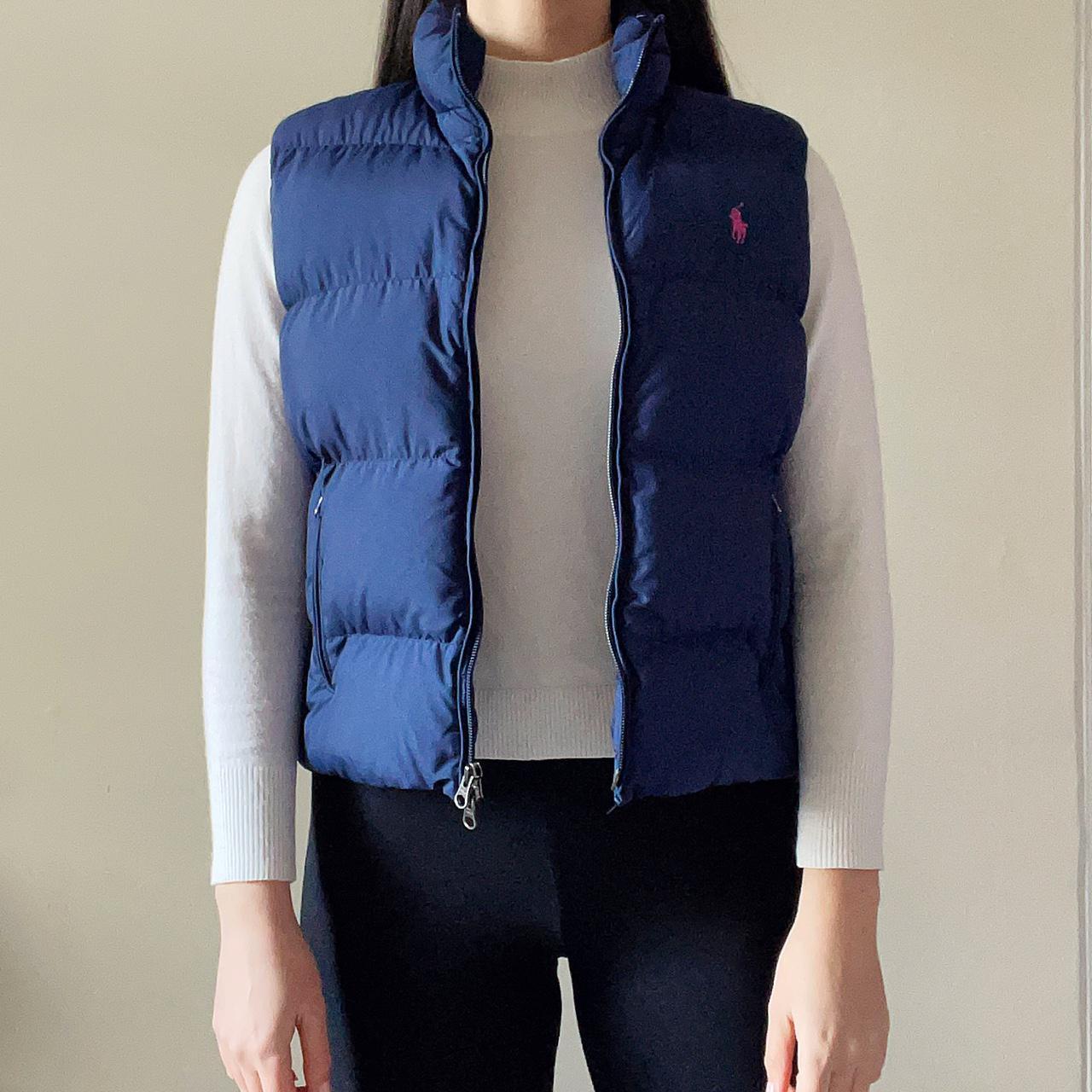 ralph lauren navy gilet ladies