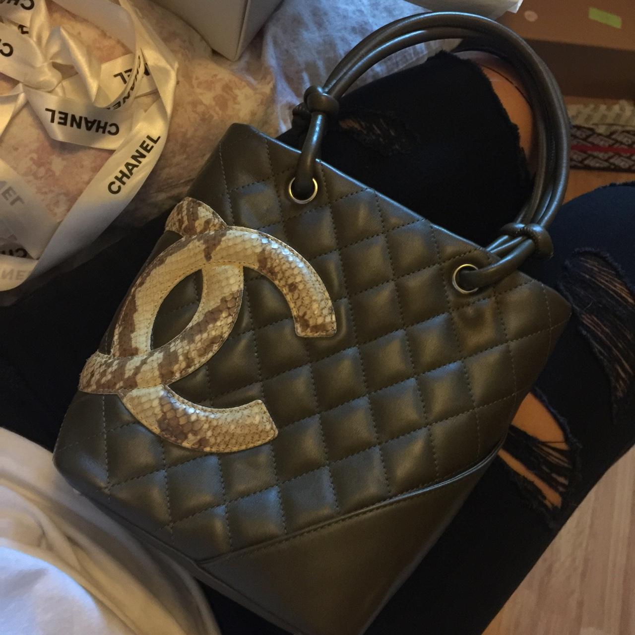 Reluctant sale - CHANEL Cambon Ligne Python Quilted