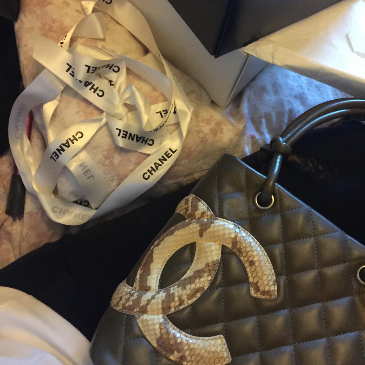 Reluctant sale - CHANEL Cambon Ligne Python Quilted
