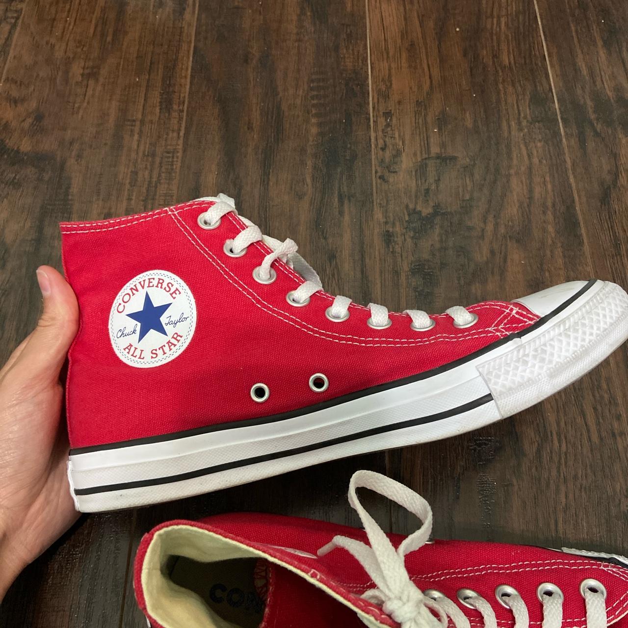 Red Hightop Converse {9W/7M} ️$45 ️shipping is... - Depop