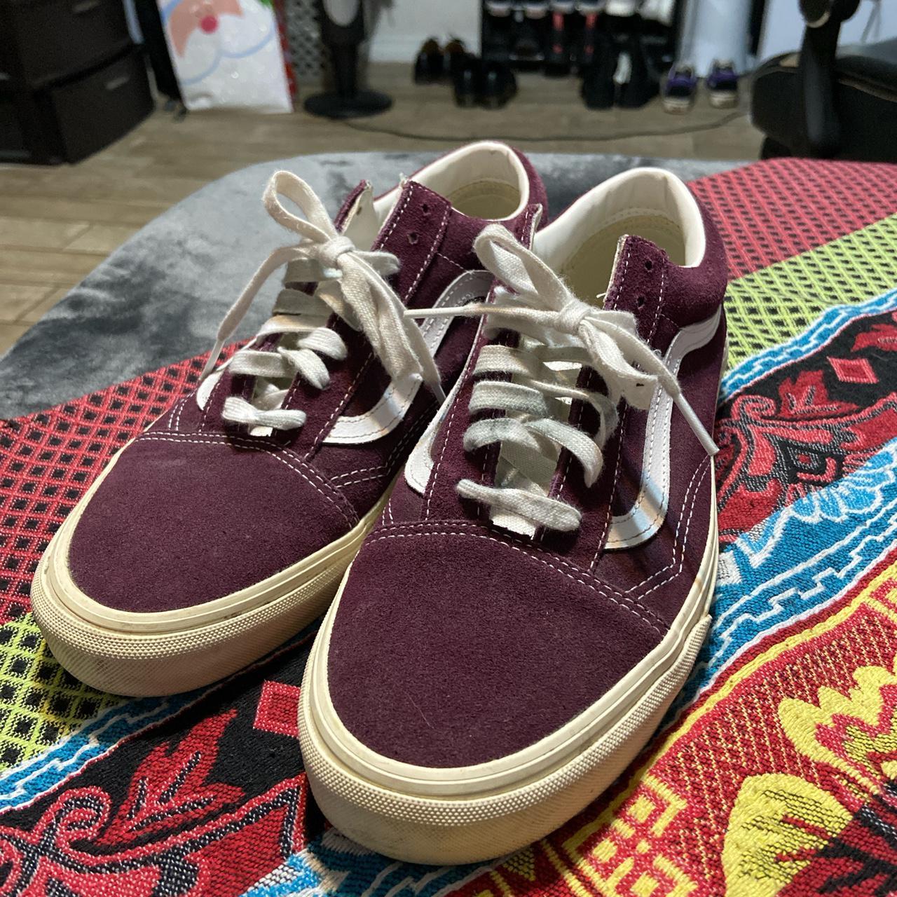 Wine on sale colored vans