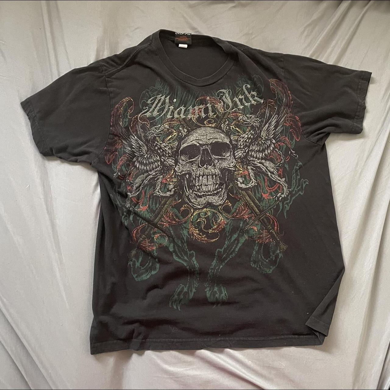 Miami ink t-shirt 100% Cotton Like new Size L... - Depop