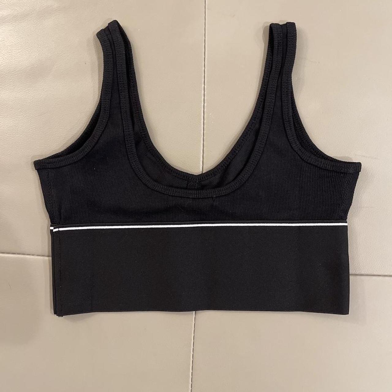 New - Alexander Wang Black Crop Top Bra  Black bra crop top, Black crop  tops, Crop top bra