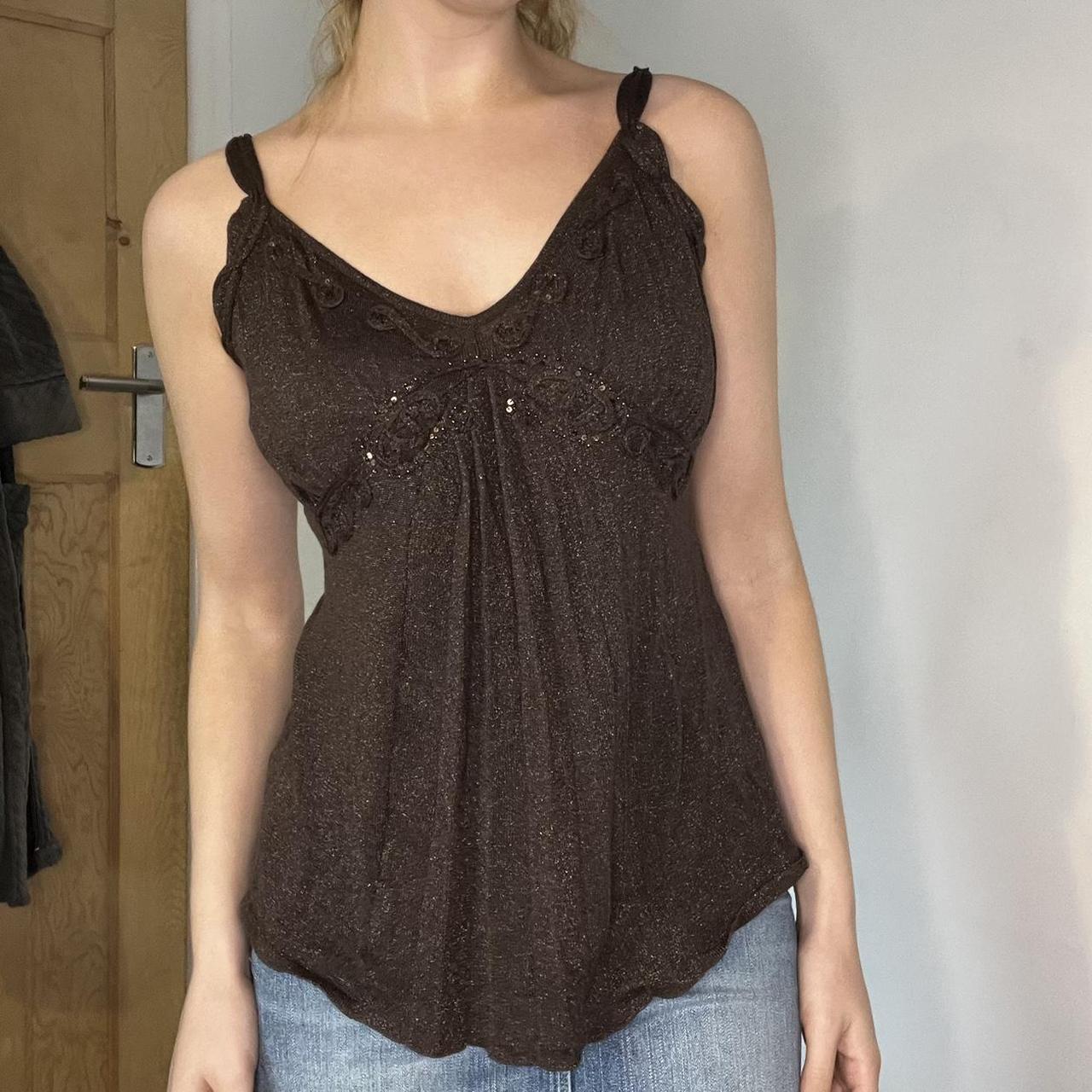 Marks & Spencer Women's Brown Veststankscamis Depop