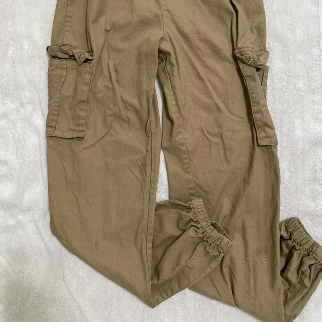 Tan/brown cargo pants from pretty little thing - Depop