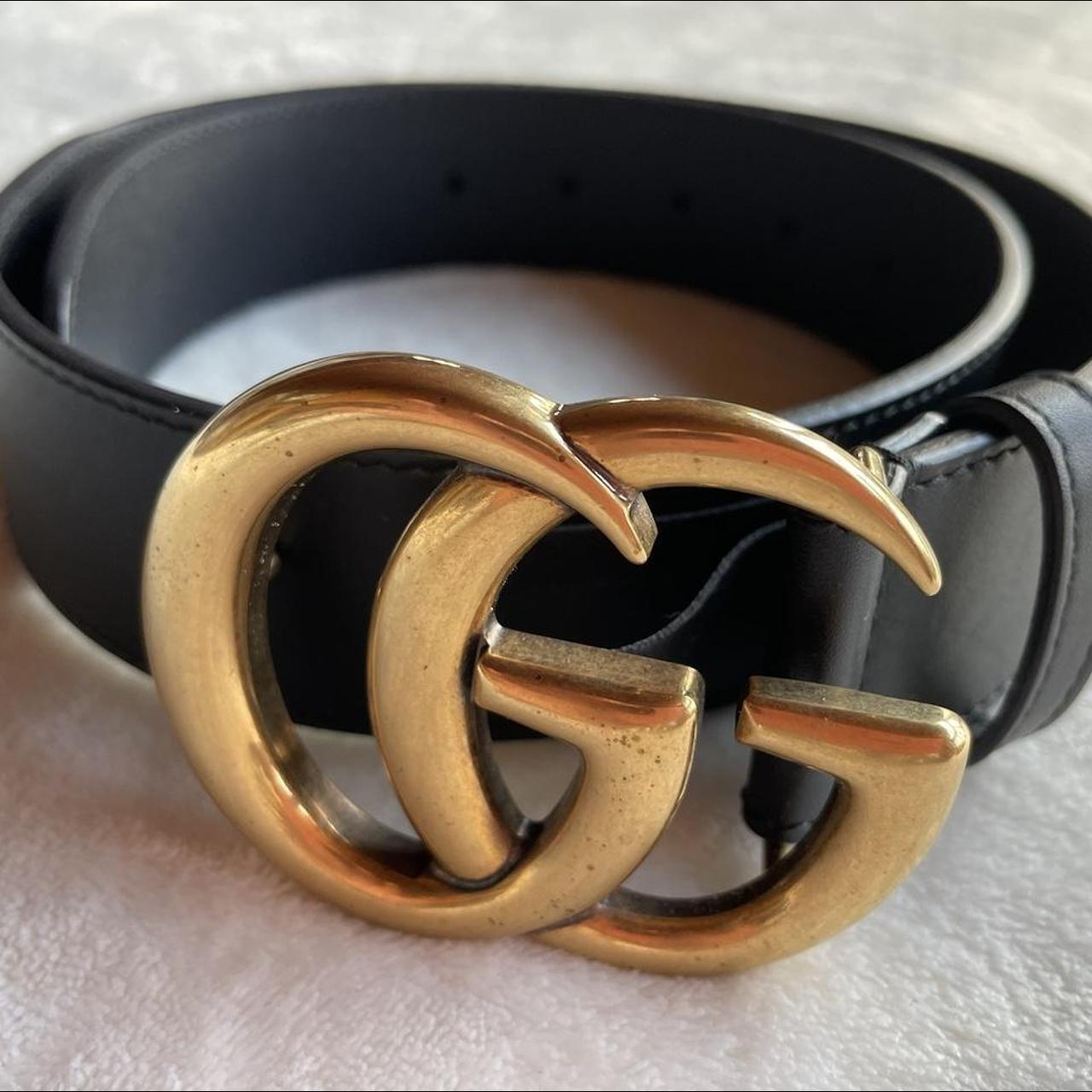 Gucci Belt - Black & Gold Bought this a few years... - Depop