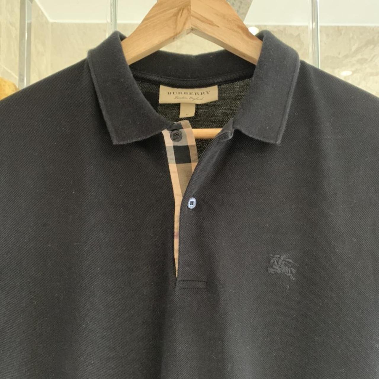 Burberry Men's Black Polo-shirts | Depop