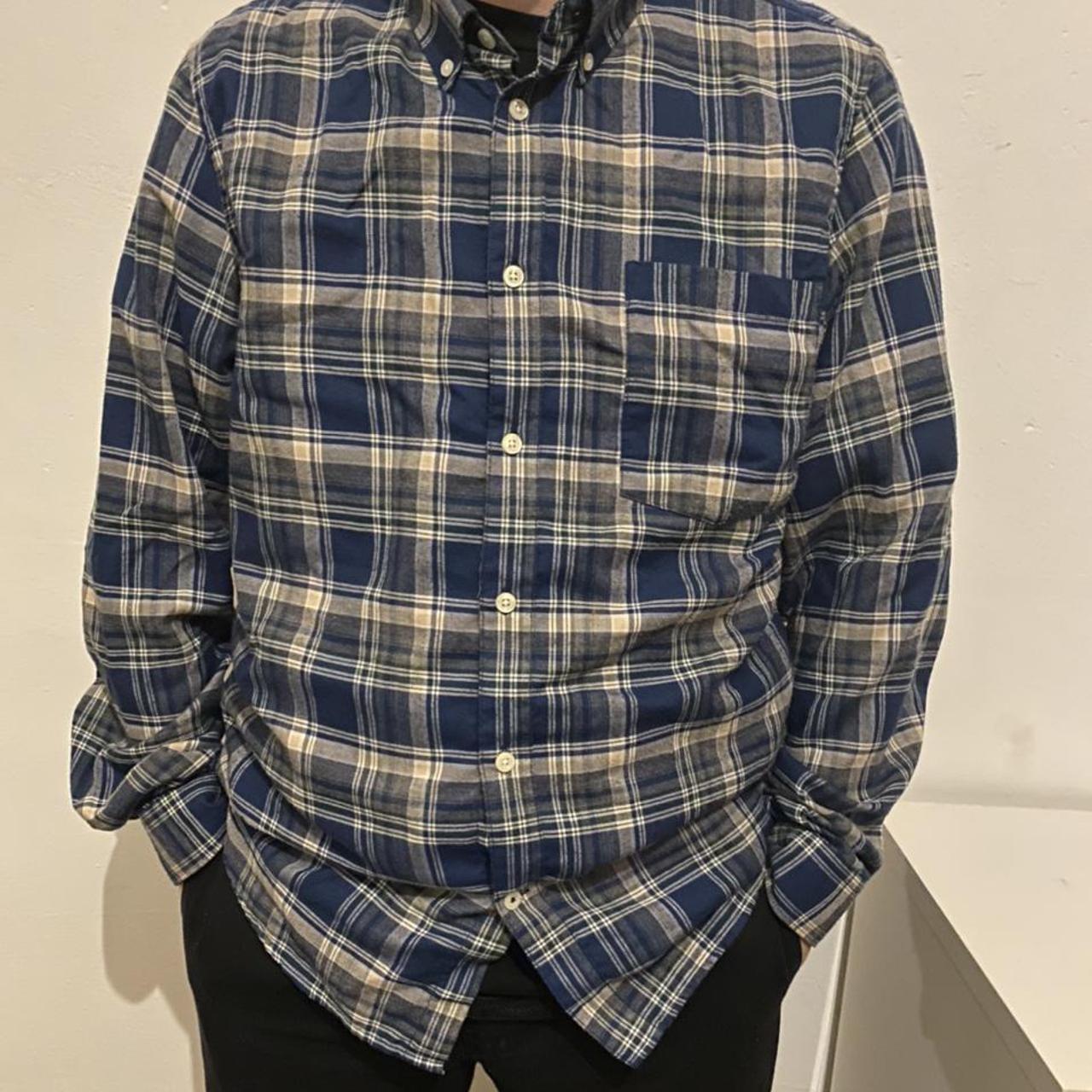 Vintage checkered shirt - size XL slim fit - perfect... - Depop