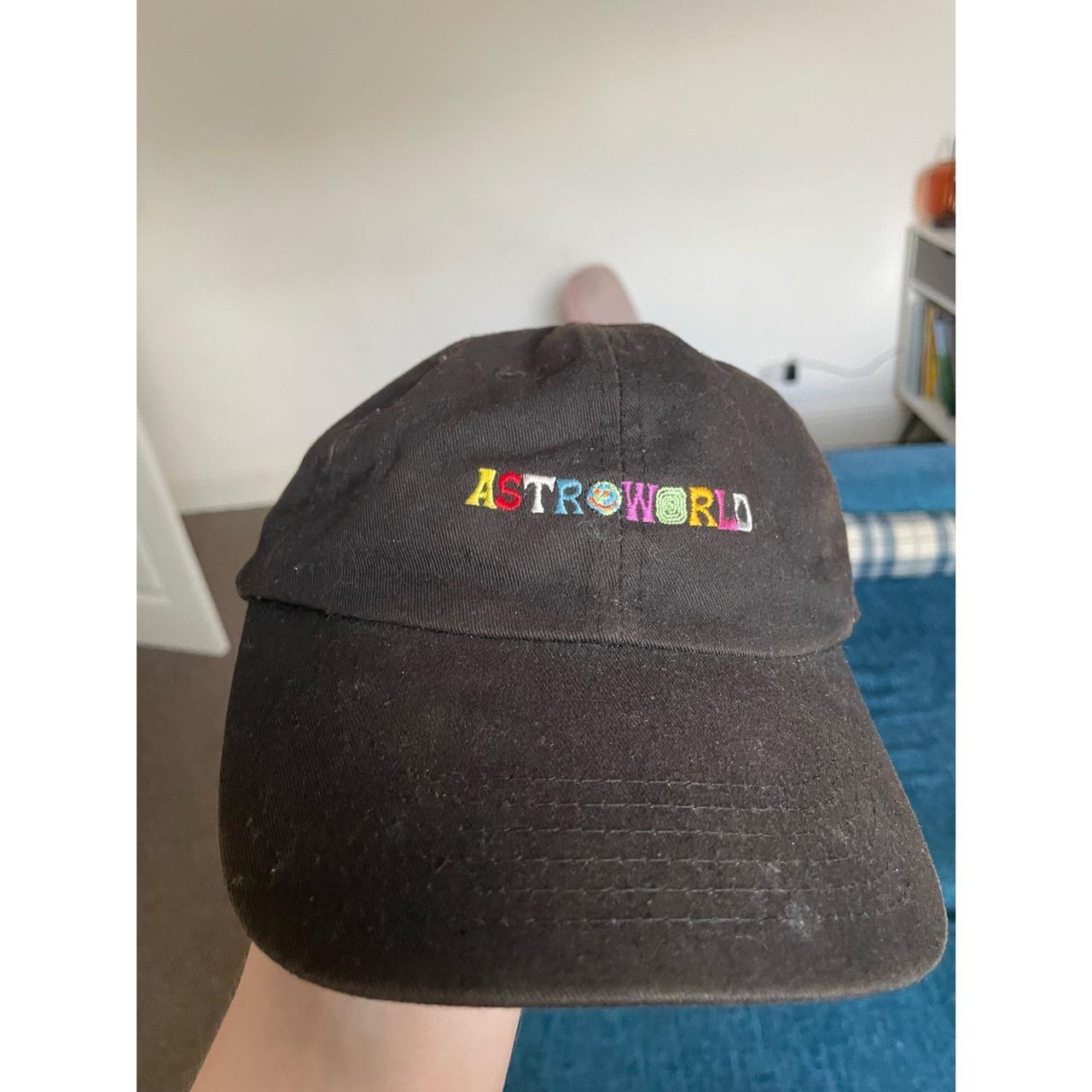 Travis Scott Astroworld cap discolouring due to a. Depop