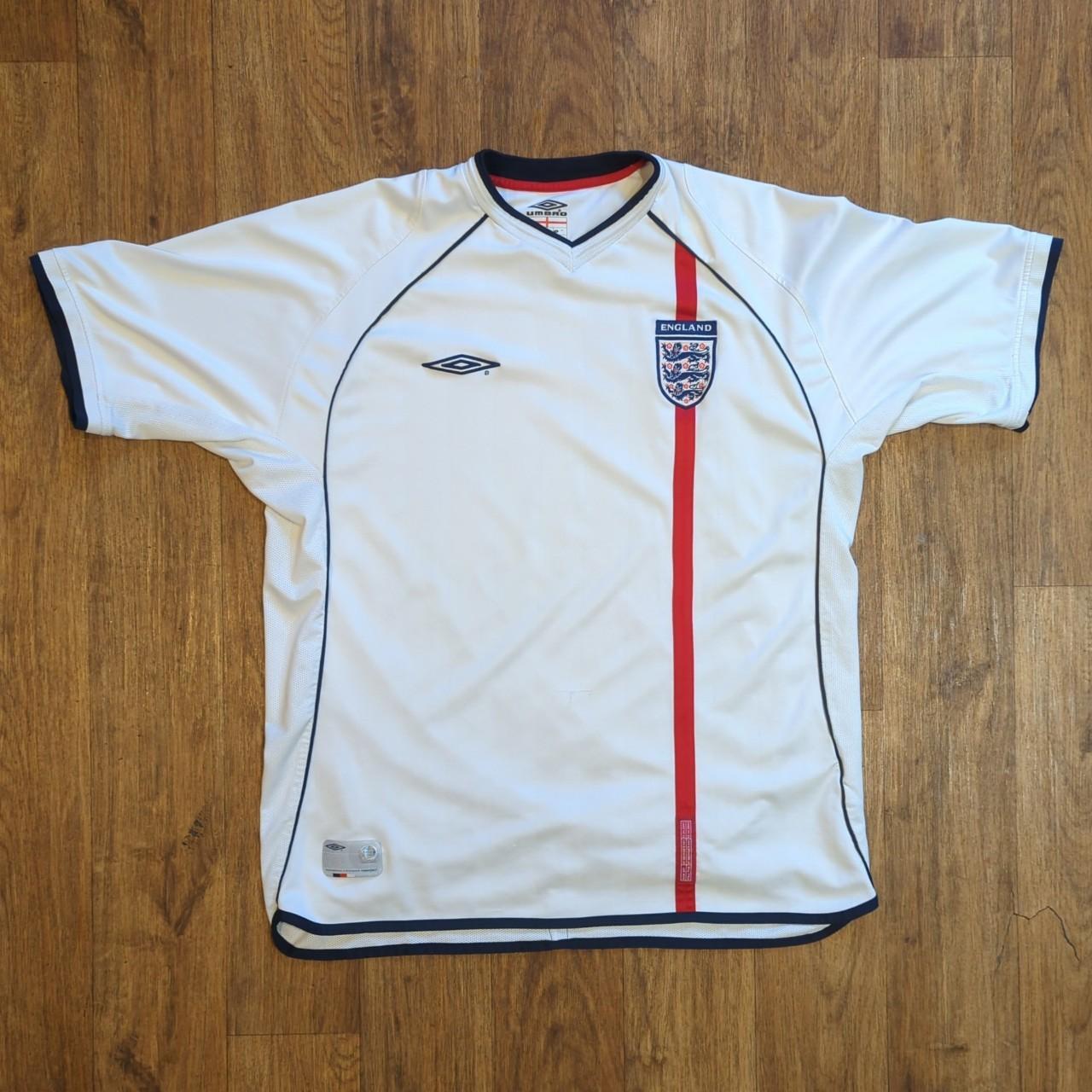 Vintage Umbro England Home Football Shirt Jersey Depop