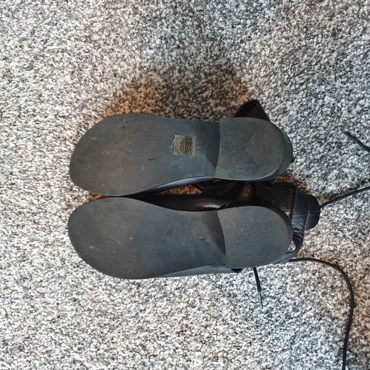Office leather sandals. Only worn once, excellent... - Depop