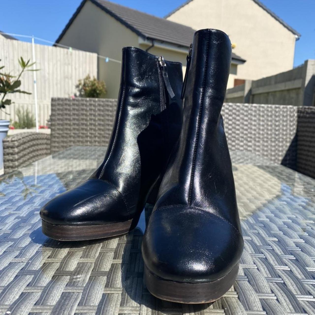 asos black flat boots