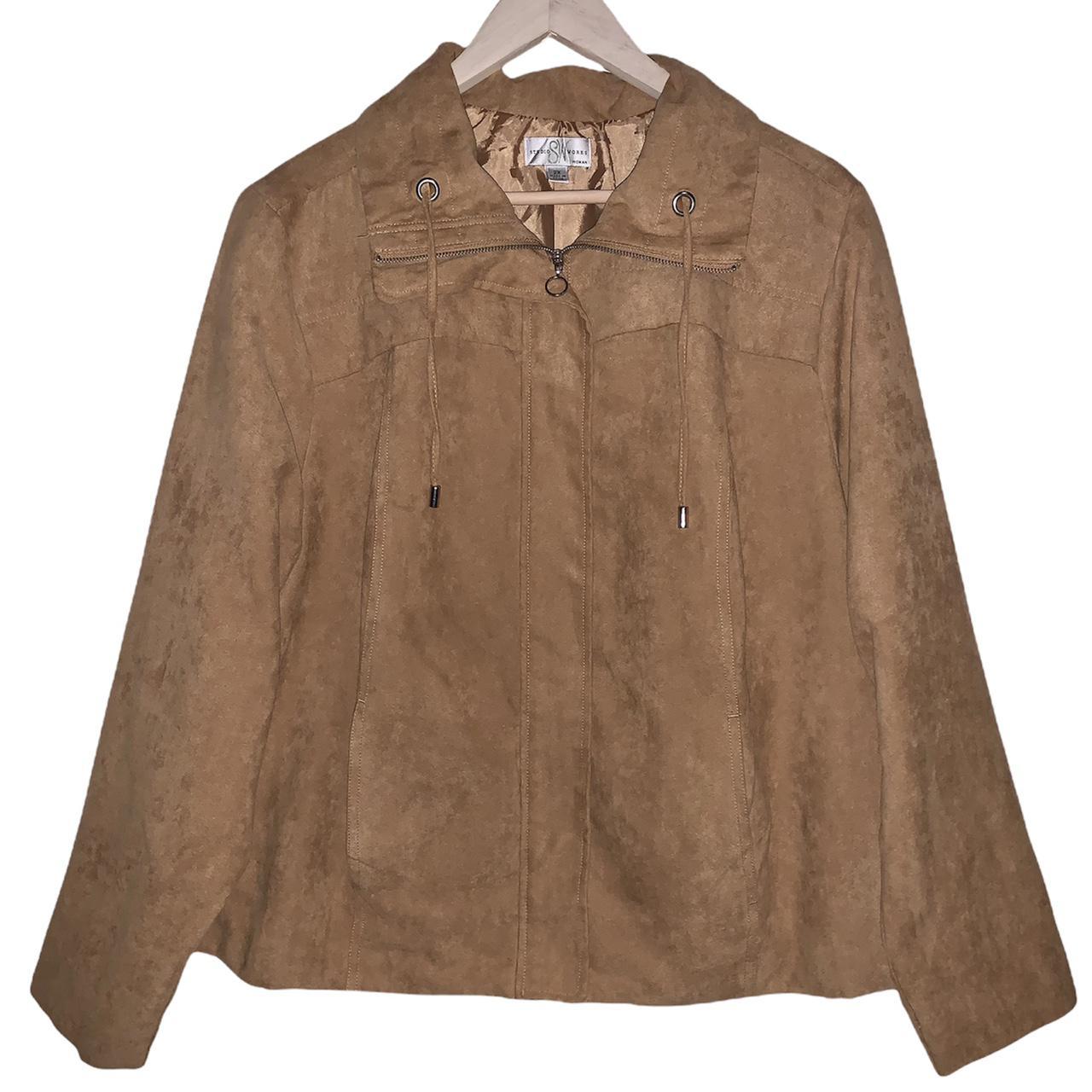 Product Image 1 - Brown Faux Suede Lightweight Jacket