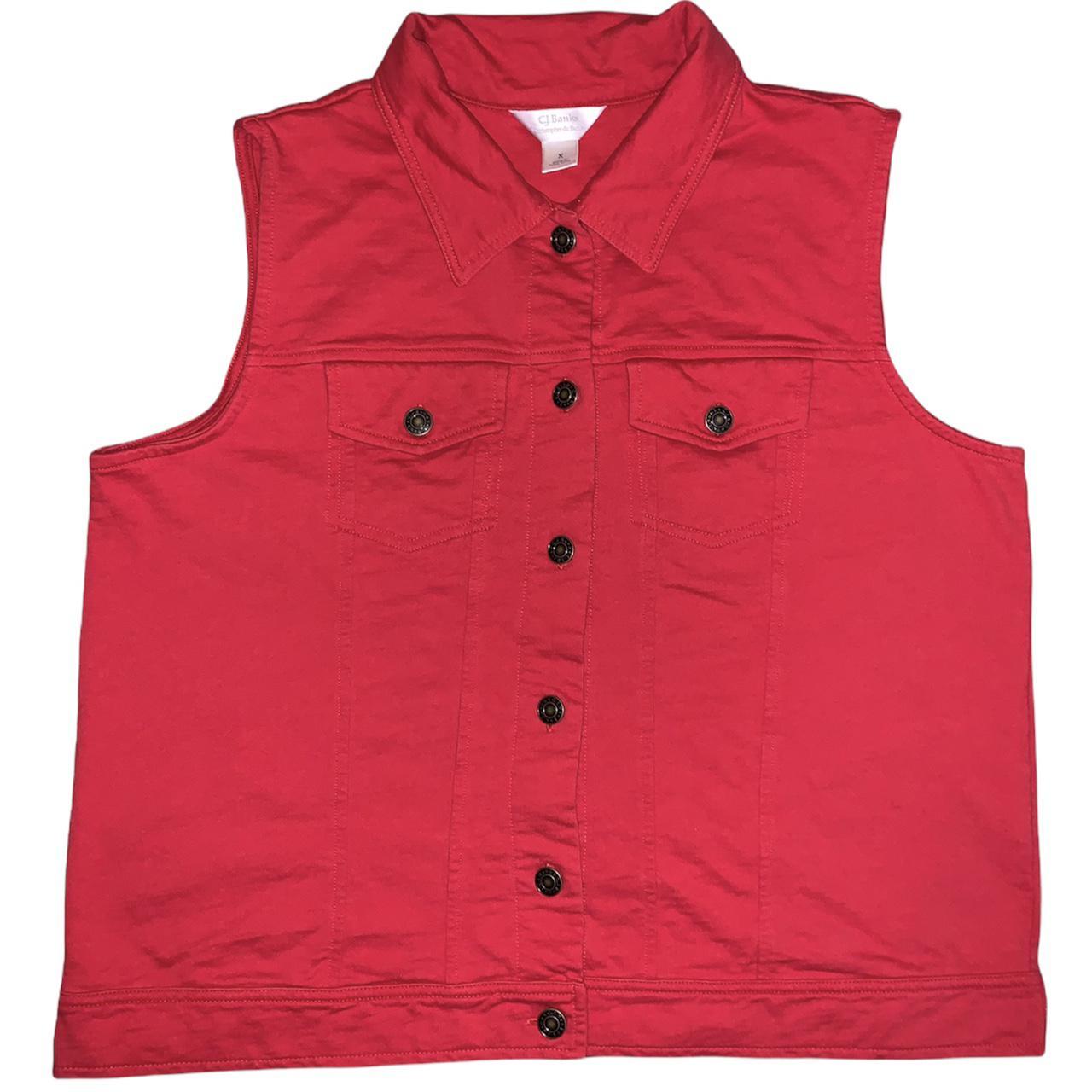 Product Image 1 - Bright Red Button Up Vest