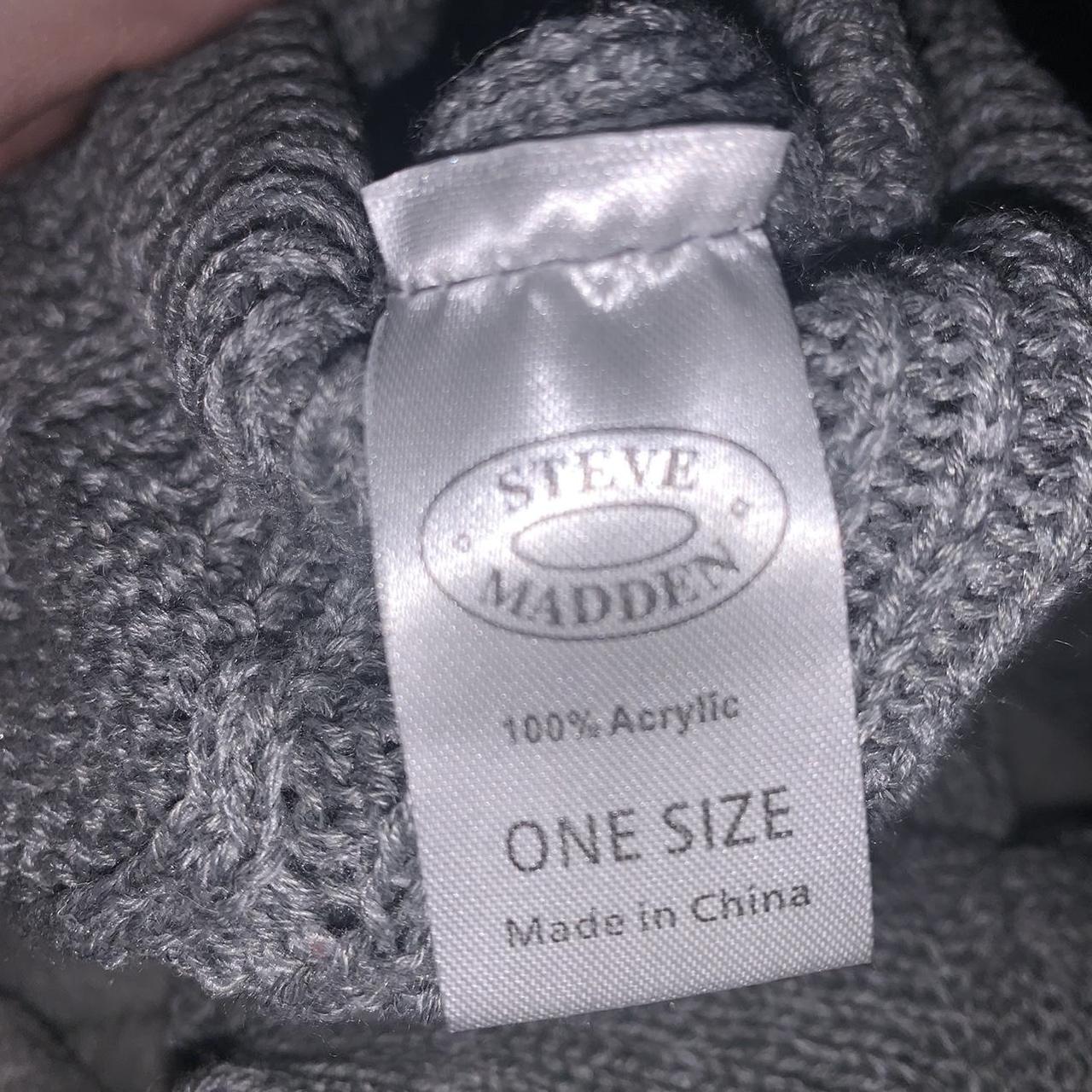 Steve Madden Grey Cable Knit Pompom Leg Warmers in... Depop