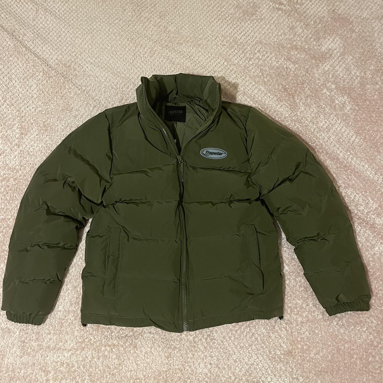 Trapstar Hyperdrive Puffer Coat Olive Green Size... Depop