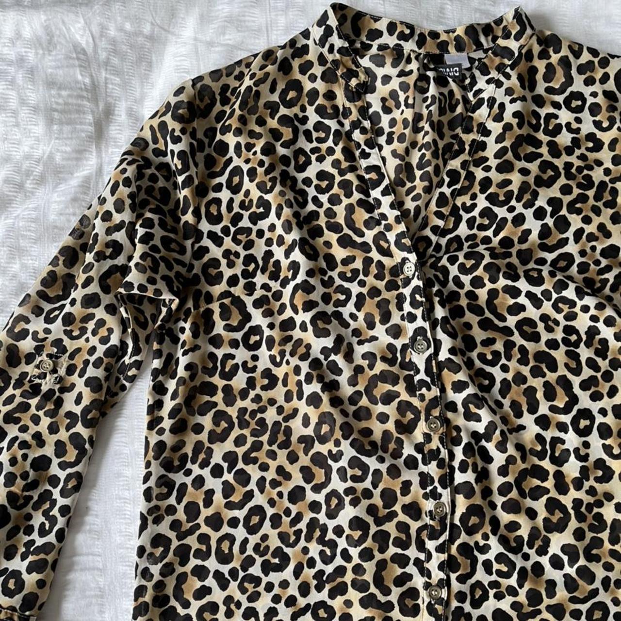 H&M Leopard Print Shirt - Size 10 🖤 #leopardprint... - Depop