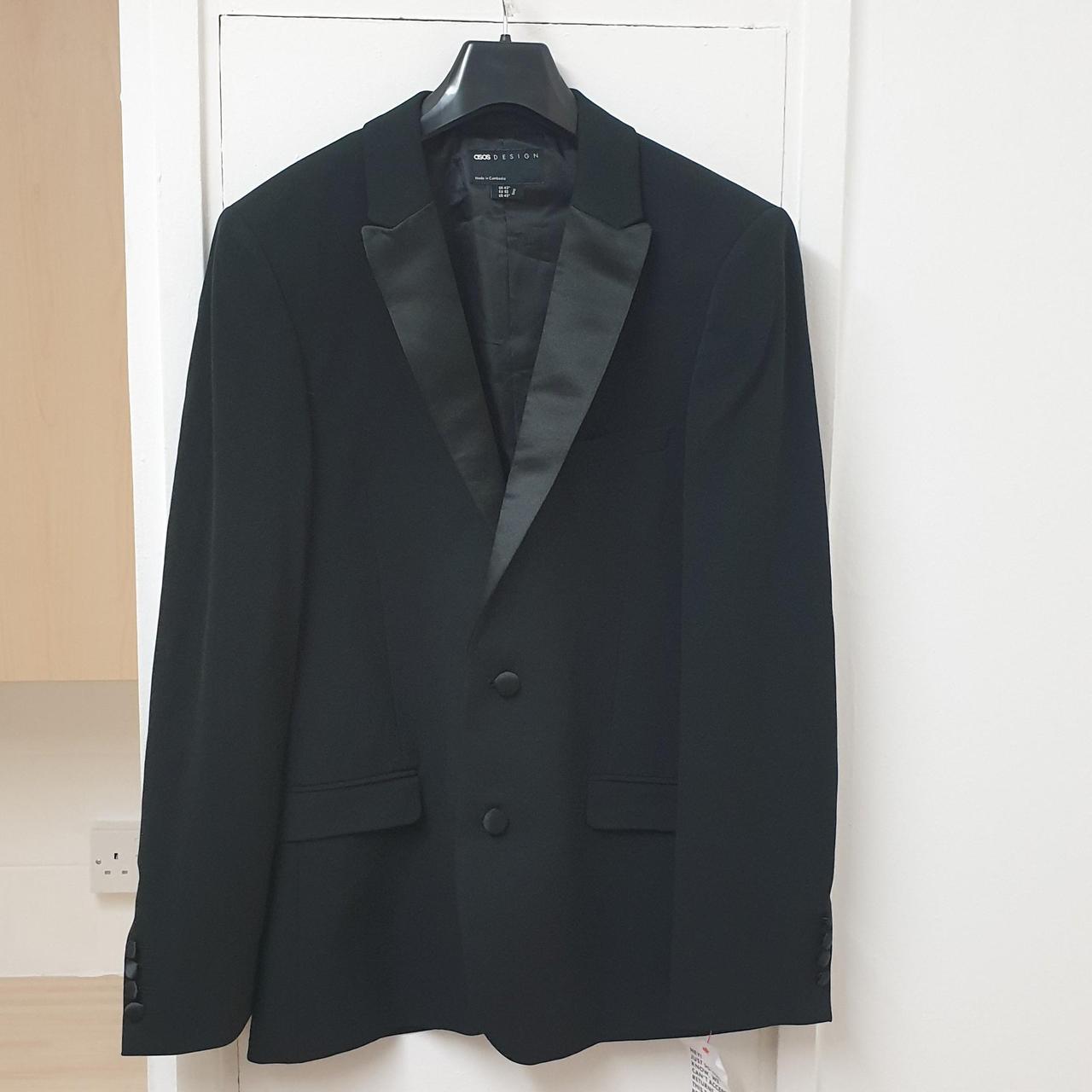 Asos Design Super Skinny Tuxedo In Black Suit... - Depop
