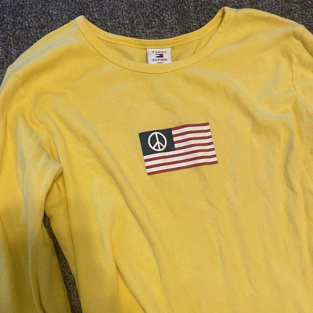 Tommy Hilfiger Women's Yellow Shirt | Depop